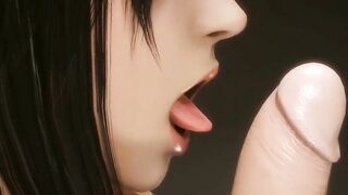 3D Compilation Tifa Lockhart Deepthroad Hardcore Blowjob Final Fantasy Uncensored Hentai - 3 image