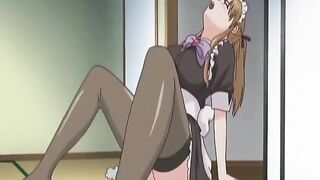 Hot Maid In A Naked Apron Pleases Master - 5 image