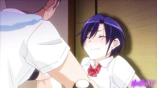 Uncensored Hentai / Fucked a titty student and filled her pussy with creampie - 2 image