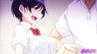 Uncensored Hentai / Fucked a titty student and filled her pussy with creampie - 5 image