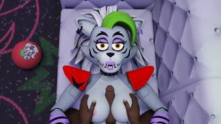 No Clothes Black guy tits fuck Roxanne Wolf Five Nights at Freddy's Security Breach breast job cum - 7 image