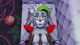 No Clothes Black guy tits fuck Roxanne Wolf Five Nights at Freddy's Security Breach breast job cum - 8 image