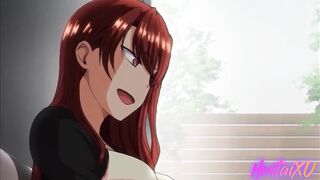 Hentai / Nerd has group sex with his classmates girl - 6 image