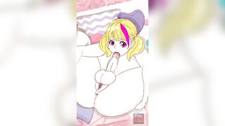 Futanari Self Sucks her Own Cock animation with sound - 6 image