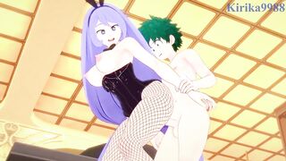 Nejire Hado and Izuku Midoriya have intense sex in a casino. - My Hero Academia Hentai - 4 image
