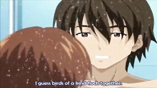 horny big tits anime fucked in pool shower - 3 image