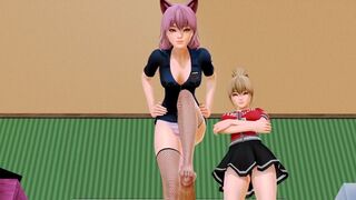 A Night with two Cats: 3D Hentai - 1 image
