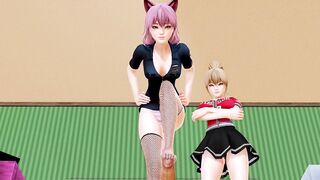 A Night with two Cats: 3D Hentai - 4 image