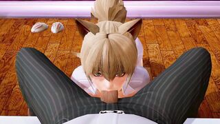 A Night with two Cats: 3D Hentai - 9 image