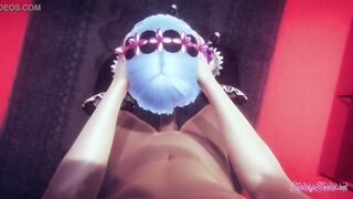 Re Zero Hentai - Rem Blowjob with POV (Uncensored) - Japanese Asian Manga anime game porn - 7 image