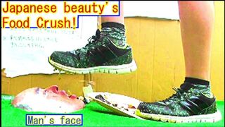 Food crush by Japanese beauty's sneaker! - 1 image
