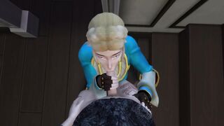 Zelda Fucks behind Link's back - 5 image