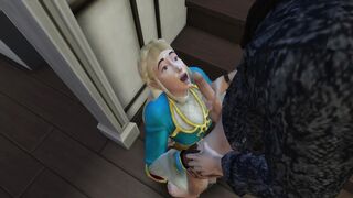 Zelda Fucks behind Link's back - 6 image