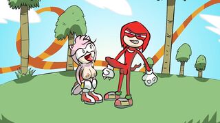 Amy X Knuckles! A Sonic The Hedgehog Cartoon - 10 image