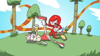 Amy X Knuckles! A Sonic The Hedgehog Cartoon - 5 image