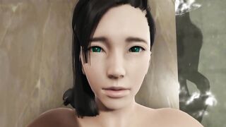 DVA FULL FEMALE POV a man with long hair fucks her in the HOT SPRING - 7 image