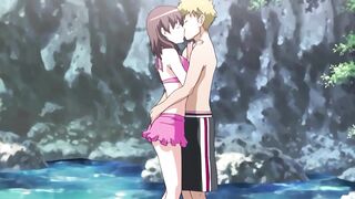 Nudist Couple Ends Up Fucking Doggystyle on a Beach | Anime Hentai - 2 image