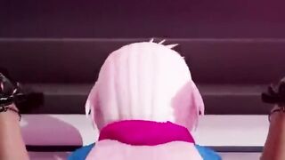 Futa Futanari Extreme Deepthroat Anal Gangbang DP Huge Cumshots 3D Hentai - 3 image