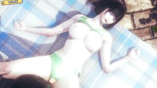 Hentai 3D - The big boobs girl in sportswear - 10 image