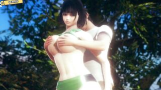 Hentai 3D - The big boobs girl in sportswear - 3 image
