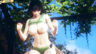 Hentai 3D - The big boobs girl in sportswear - 4 image
