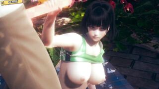 Hentai 3D - The big boobs girl in sportswear - 5 image