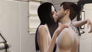 She Jerked Him Off In The Bathroom - Simlish Dzire S2 E6 - 3D Hentai Sex Scene - 2 image