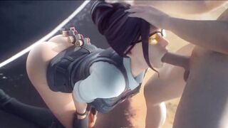 3D Compilation Fortnite Rook Ruby Alli Harley Quinn Blowjob Deepthroat Dick Ride Doggystyle Fuck - 2 image