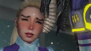 Zero Suit Samus Defeated: 3D Sex Animation - Skyrim - 2 image