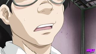 Hirohashi tells him that his face looks just like the beloved stepbrother she lost, then rubs her clit against his cock - 4 image