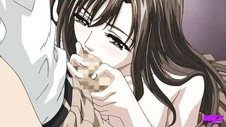 Hirohashi tells him that his face looks just like the beloved stepbrother she lost, then rubs her clit against his cock - 5 image