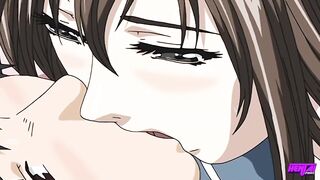 Hirohashi tells him that his face looks just like the beloved stepbrother she lost, then rubs her clit against his cock