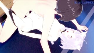 Nekomata Okayu and I have intense sex in the bedroom. - Hololive VTuber Hentai - 7 image
