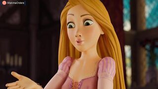 3D Rapunzel Delicious Sloppy Blowjob to Her Prince Cum in Mouth | MakimaOrders - 5 image