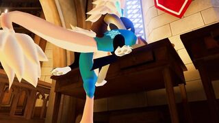 Little Wicker gets bent over cauldron and railed - 10 image