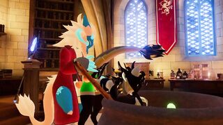 Little Wicker gets bent over cauldron and railed - 2 image