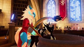 Little Wicker gets bent over cauldron and railed - 3 image