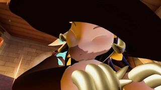 Little Wicker gets bent over cauldron and railed - 4 image