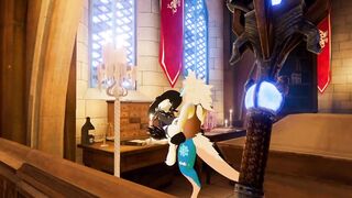 Little Wicker gets bent over cauldron and railed - 7 image