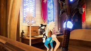 Little Wicker gets bent over cauldron and railed - 8 image