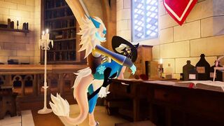 Little Wicker gets bent over cauldron and railed - 9 image