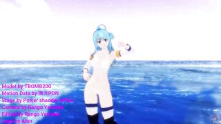 MMD R18 Aqua Konosuba Sexy Walk