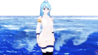 MMD R18 Aqua Konosuba Sexy Walk - 9 image