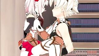 Bennett takes Noelle to the cleaning room so he can fuck her hard Genshin Impact Hentai Uncensored - 10 image