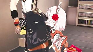 Bennett takes Noelle to the cleaning room so he can fuck her hard Genshin Impact Hentai Uncensored - 4 image