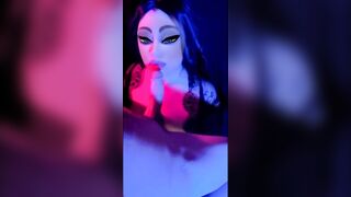 Stuffing that dick inside my mouth for you. - 4 image