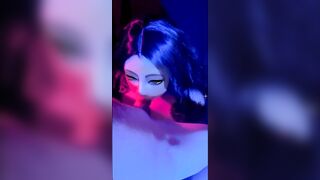 Stuffing that dick inside my mouth for you.