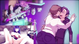 Try Not To Cum | Hentai VTuber Masturbating on Mona and Travis Animation - 2 image
