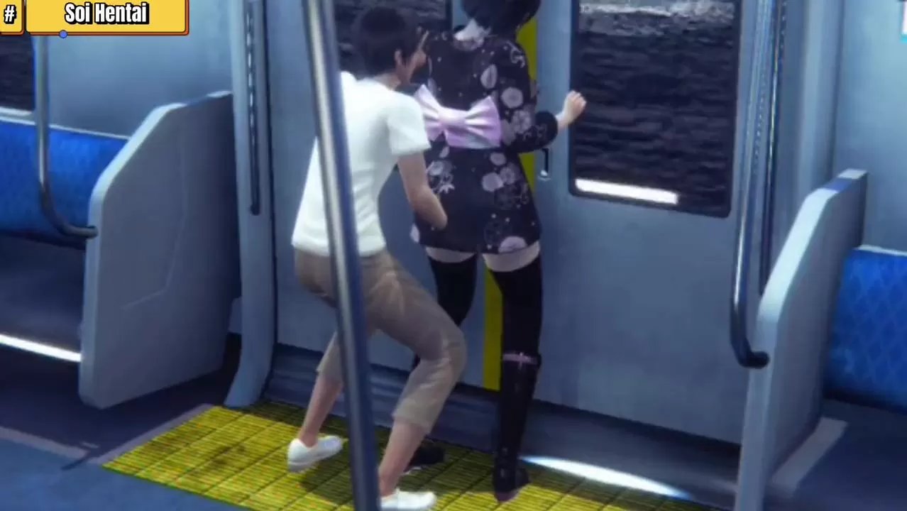 Hentai 3D - Public sex on train watch online