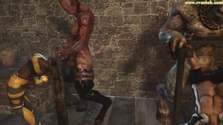 Massive Monsters and Depraved Creatures shagging 3D girls Rrostek Compilation - 4 image